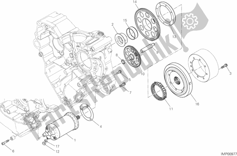Toutes les pièces pour le Démarrage Et Allumage électrique du Ducati Monster 1200 R USA 2016